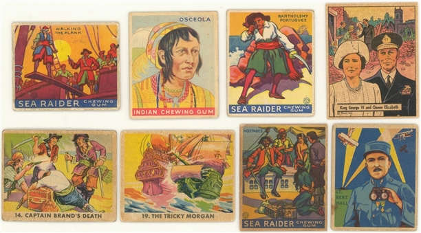 1930s-1942 Assorted Brands "R"-Gum Cards Non-Sports Collection (49)